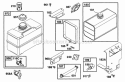 Fuel Tank Assys Diagram and Parts List for 195432-0830-99  Briggs and Stratton Engine
